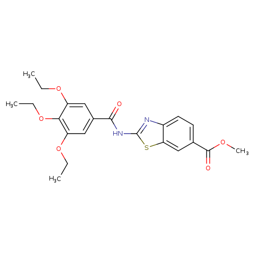 methyl 2-(3,4,5-triethoxybenzamido)-1,3-benzothiazole-6-carboxylate
