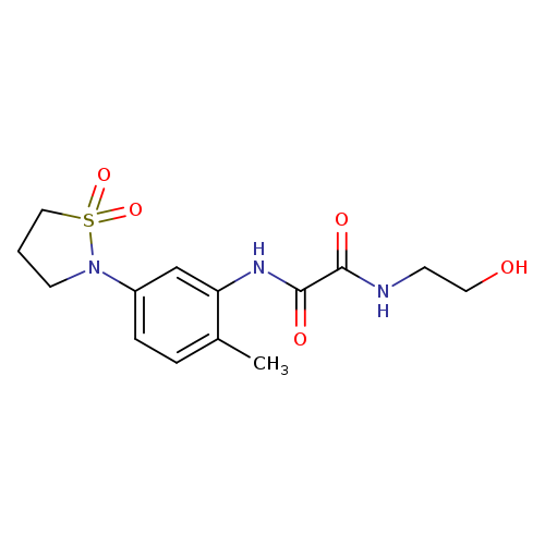 N'-[5-(1,1-dioxo-1lambda6,2-thiazolidin-2-yl)-2-methylphenyl]-N-(2-hydroxyethyl)ethanediamide