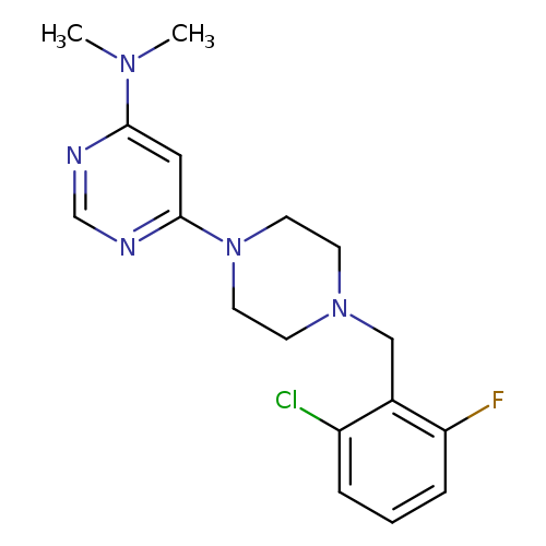 6-{4-[(2-chloro-6-fluorophenyl)methyl]piperazin-1-yl}-N,N-dimethylpyrimidin-4-amine