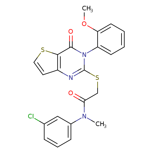 N-(3-chlorophenyl)-2-{[3-(2-methoxyphenyl)-4-oxo-3H,4H-thieno[3,2-d]pyrimidin-2-yl]sulfanyl}-N-methylacetamide