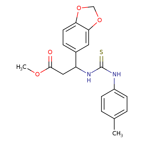 methyl 3-(2H-1,3-benzodioxol-5-yl)-3-{[(4-methylphenyl)carbamothioyl]amino}propanoate
