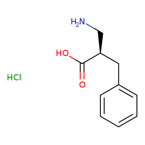 Benzenepropanoic acid, α-(aminomethyl)-, hydrochloride (1:1), (αR)-