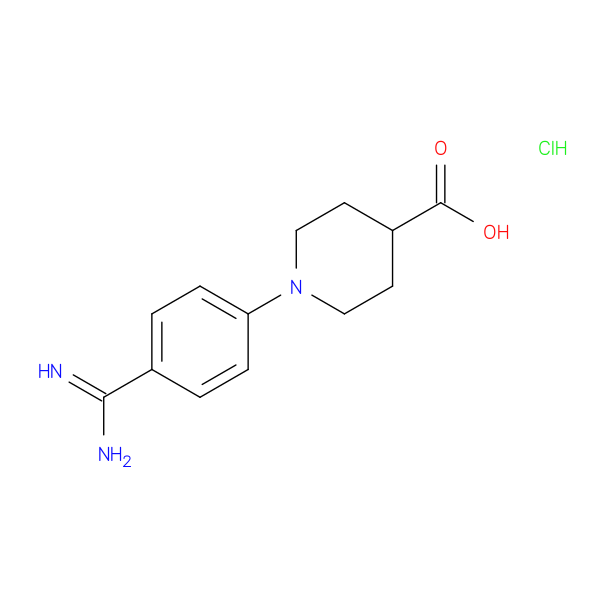 1-(4-CARBAMIMIDOYLPHENYL)PIPERIDINE-4-CARBOXYLIC ACID HCL