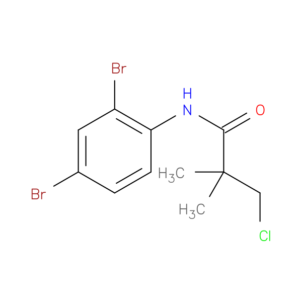 3-chloro-N-(2,4-dibromophenyl)-2,2-dimethylpropanamide