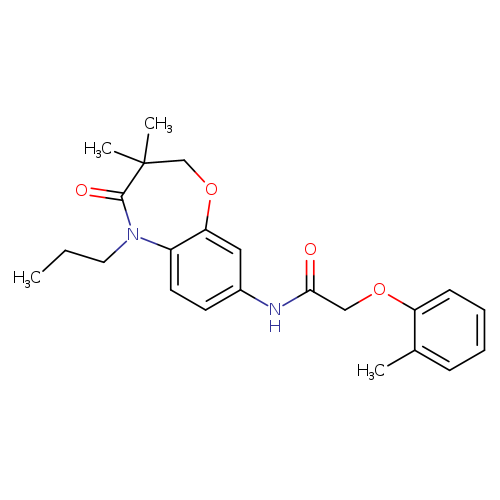 N-(3,3-dimethyl-4-oxo-5-propyl-2,3,4,5-tetrahydro-1,5-benzoxazepin-8-yl)-2-(2-methylphenoxy)acetamide