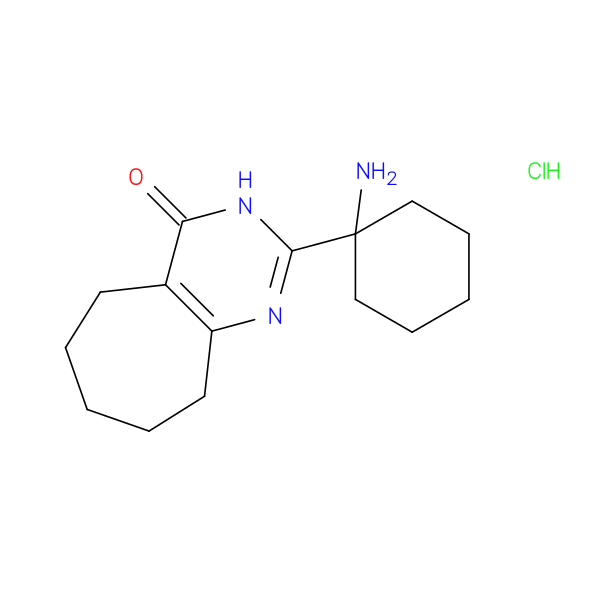 2-(1-aminocyclohexyl)-3H,4H,5H,6H,7H,8H,9H-cyclohepta[d]pyrimidin-4-one hydrochloride
