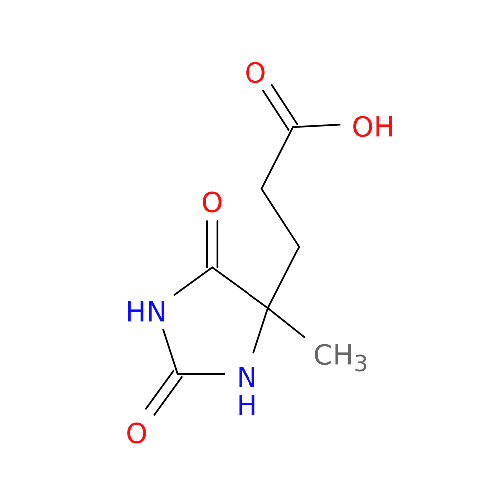 3-(4-Methyl-2,5-dioxoimidazolidin-4-yl)propanoic acid
