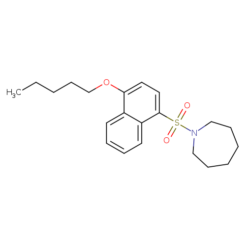 1-{[4-(pentyloxy)naphthalen-1-yl]sulfonyl}azepane
