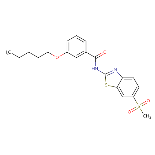 N-(6-methanesulfonyl-1,3-benzothiazol-2-yl)-3-(pentyloxy)benzamide