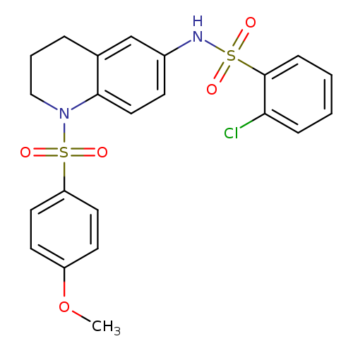 2-chloro-N-[1-(4-methoxybenzenesulfonyl)-1,2,3,4-tetrahydroquinolin-6-yl]benzene-1-sulfonamide