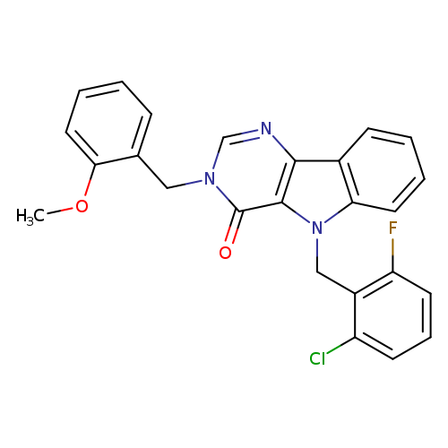 5-[(2-chloro-6-fluorophenyl)methyl]-3-[(2-methoxyphenyl)methyl]-3H,4H,5H-pyrimido[5,4-b]indol-4-one
