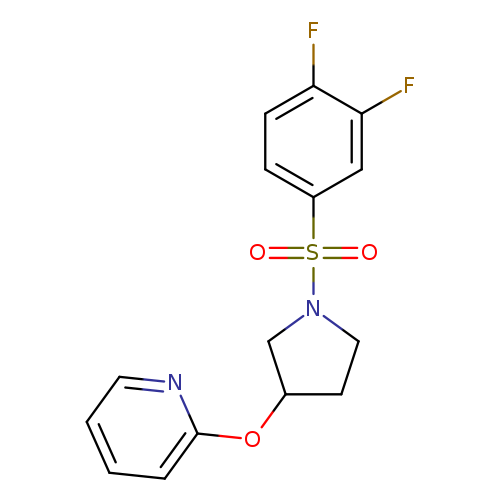 2-{[1-(3,4-difluorobenzenesulfonyl)pyrrolidin-3-yl]oxy}pyridine