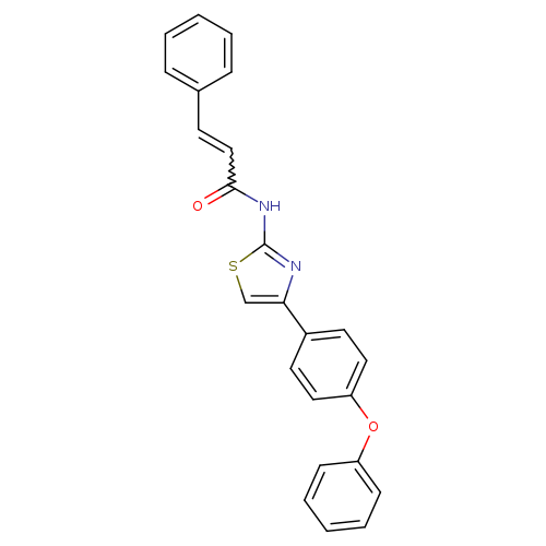 (2Z)-N-[4-(4-phenoxyphenyl)-1,3-thiazol-2-yl]-3-phenylprop-2-enamide