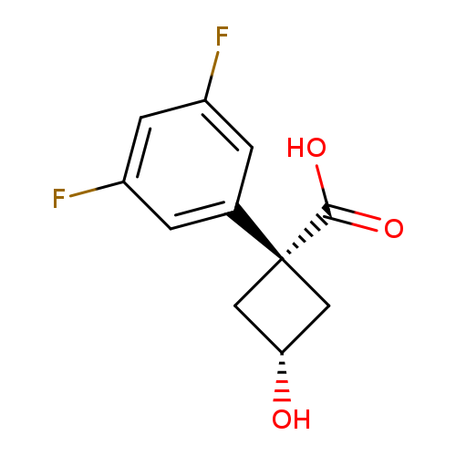 (1s,3s)-1-(3,5-difluorophenyl)-3-hydroxycyclobutane-1-carboxylic acid