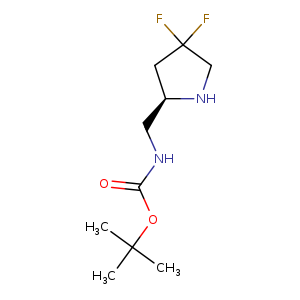 Carbamic acid, N-[[(2R)-4,4-difluoro-2-pyrrolidinyl]methyl]-, 1,1-dimethylethyl ester