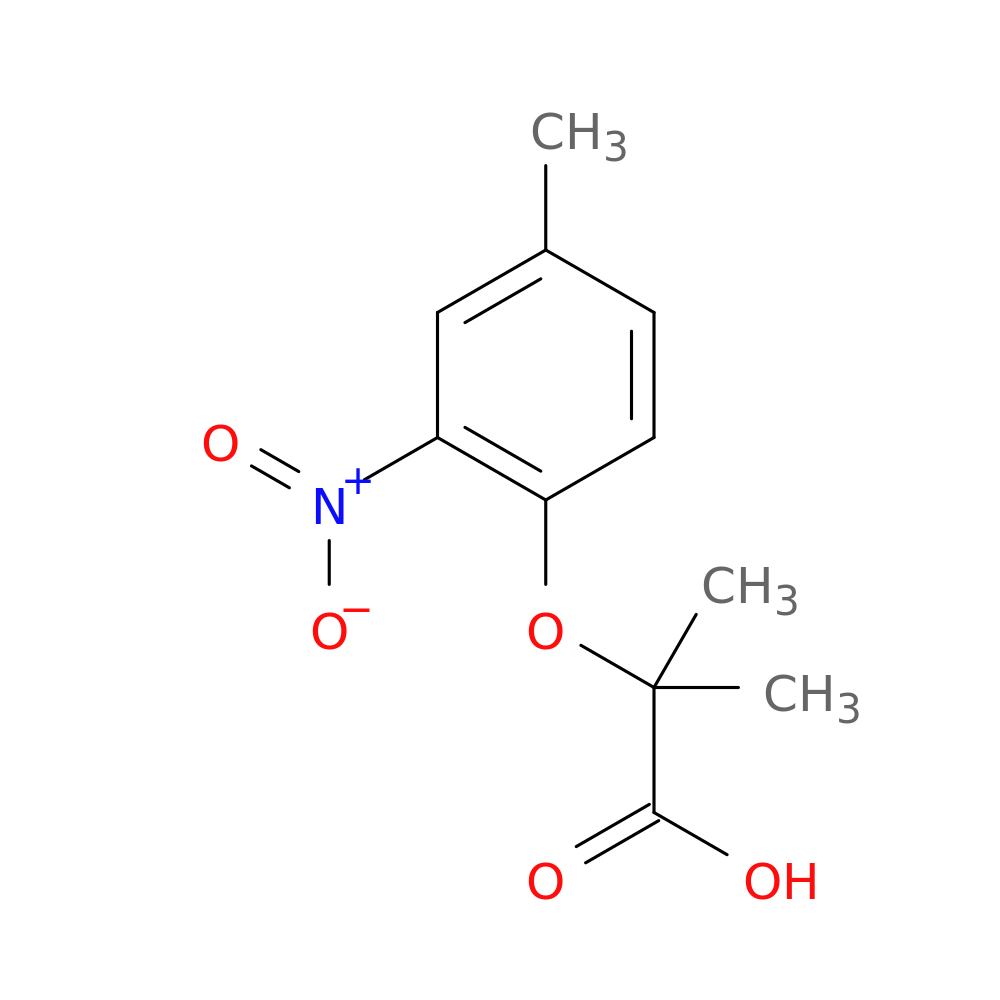 2-Methyl-2-(4-methyl-2-nitrophenoxy)propanoic acid
