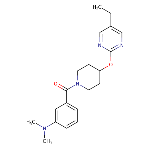 3-{4-[(5-ethylpyrimidin-2-yl)oxy]piperidine-1-carbonyl}-N,N-dimethylaniline