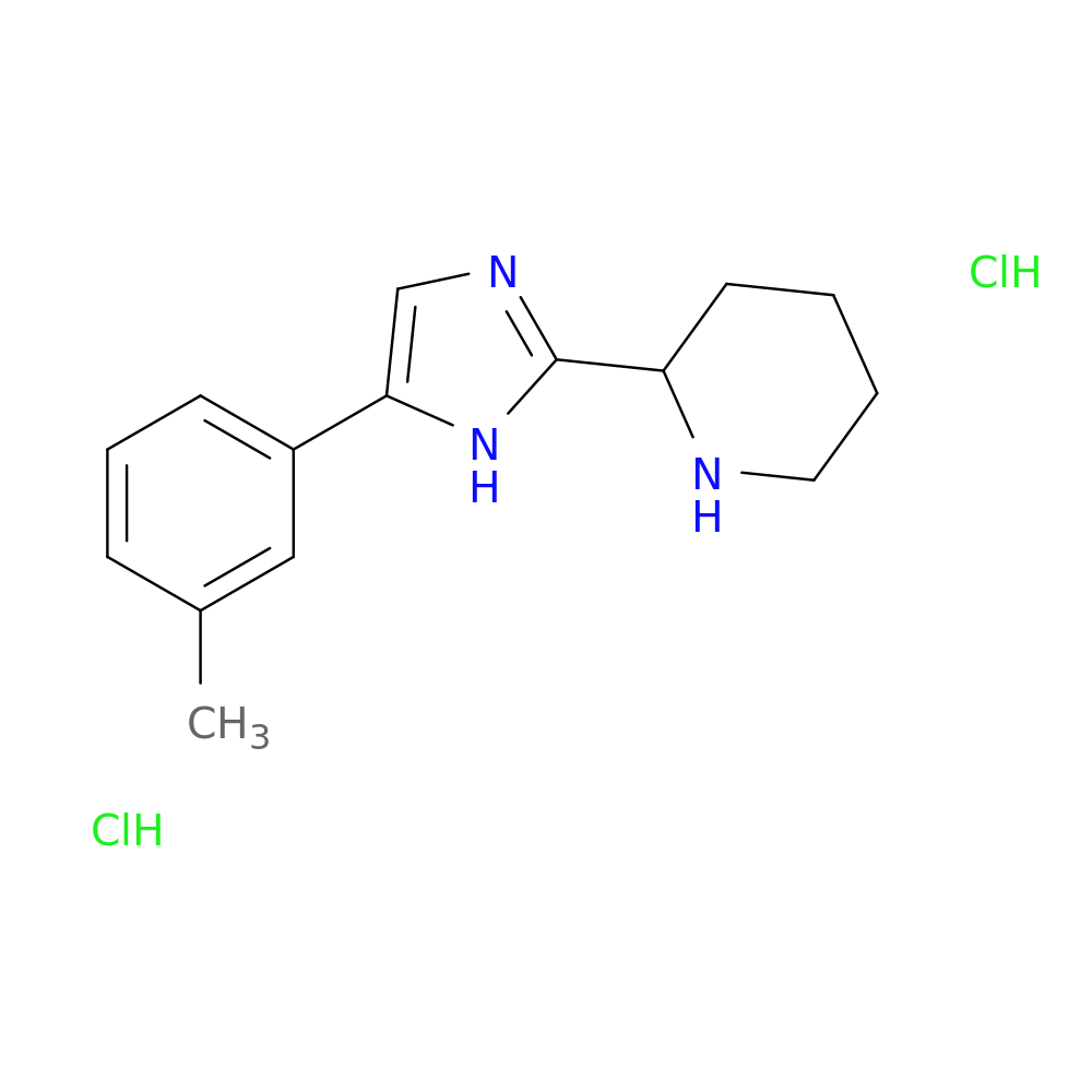 2-[5-(3-methylphenyl)-1H-imidazol-2-yl]piperidine dihydrochloride