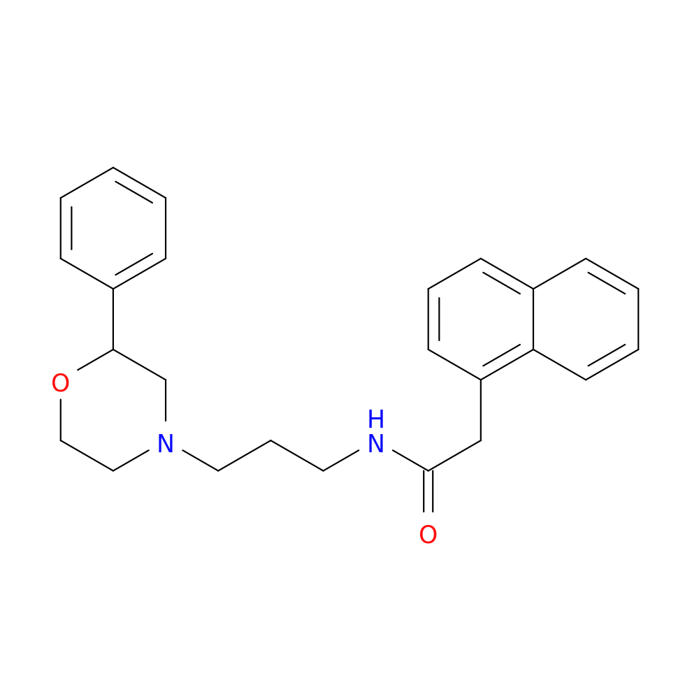 2-(naphthalen-1-yl)-N-[3-(2-phenylmorpholin-4-yl)propyl]acetamide