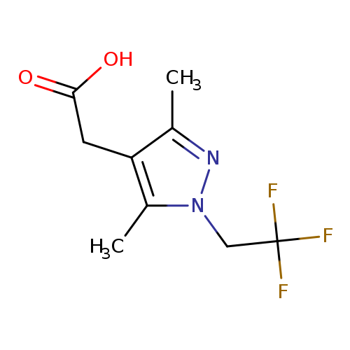 2-[3,5-dimethyl-1-(2,2,2-trifluoroethyl)-1h-pyrazol-4-yl]acetic acid