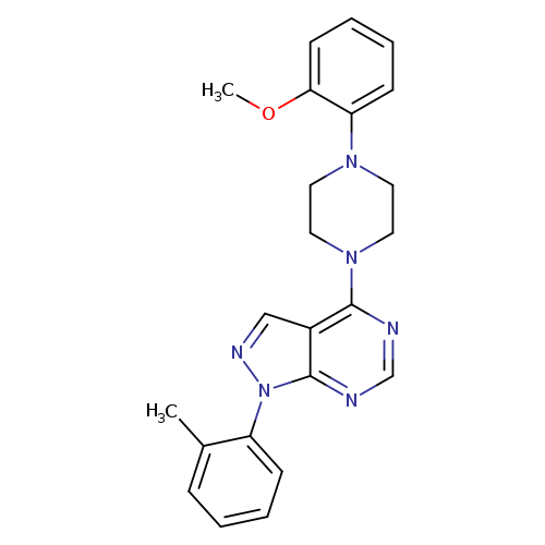 1-(2-methoxyphenyl)-4-[1-(2-methylphenyl)-1H-pyrazolo[3,4-d]pyrimidin-4-yl]piperazine