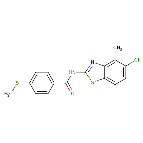 N-(5-chloro-4-methyl-1,3-benzothiazol-2-yl)-4-(methylsulfanyl)benzamide