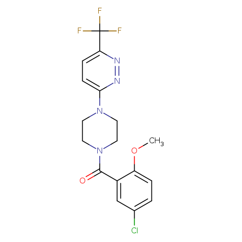3-[4-(5-chloro-2-methoxybenzoyl)piperazin-1-yl]-6-(trifluoromethyl)pyridazine