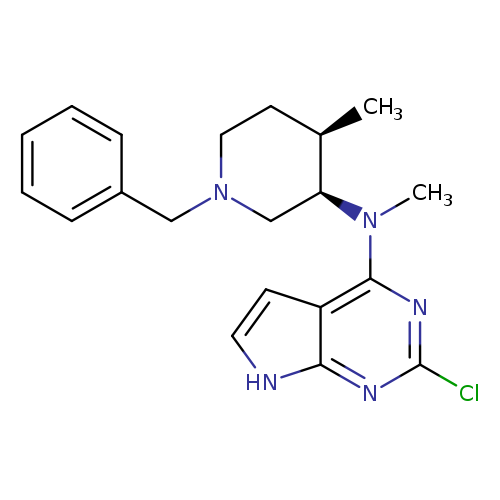 N-((3R,4R)-1-benzyl-4-Methylpiperidin-3-yl)-2-chloro-N-Methyl-7H-pyrrolo[2,3-d]pyriMidin-4-aMine