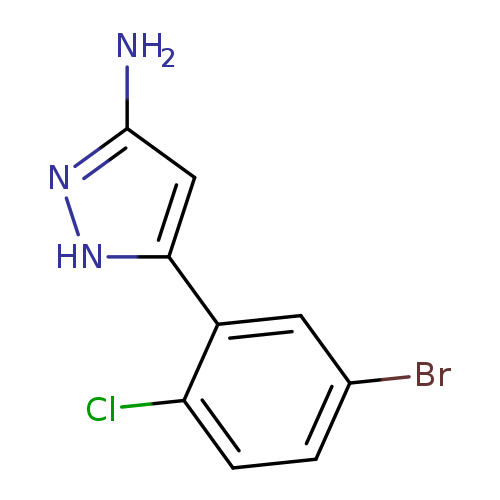 5-(5-bromo-2-chlorophenyl)-1H-pyrazol-3-amine