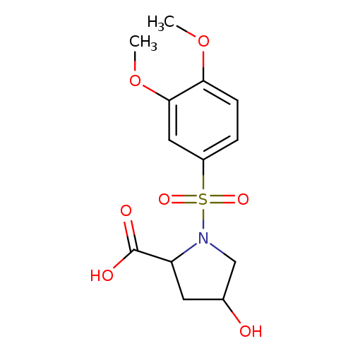 1-((3,4-Dimethoxyphenyl)sulfonyl)-4-hydroxypyrrolidine-2-carboxylic acid