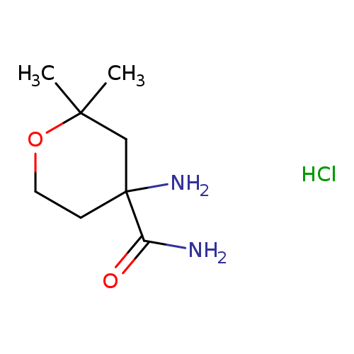 4-amino-2,2-dimethyloxane-4-carboxamide hydrochloride