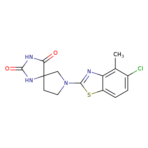7-(5-chloro-4-methyl-1,3-benzothiazol-2-yl)-1,3,7-triazaspiro[4.4]nonane-2,4-dione