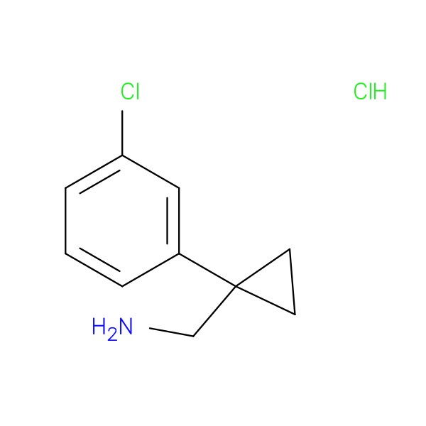 (1-(3-Chlorophenyl)cyclopropyl)methanamine hydrochloride