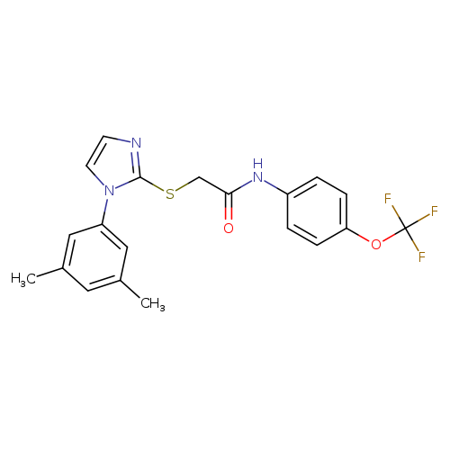 2-{[1-(3,5-dimethylphenyl)-1H-imidazol-2-yl]sulfanyl}-N-[4-(trifluoromethoxy)phenyl]acetamide