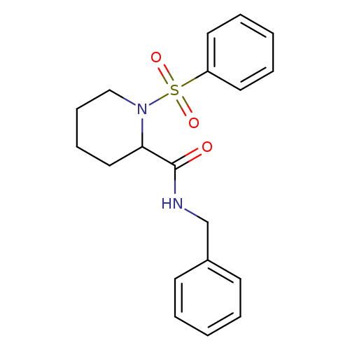 1-(benzenesulfonyl)-N-benzylpiperidine-2-carboxamide