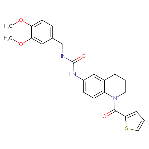 1-[(3,4-dimethoxyphenyl)methyl]-3-[1-(thiophene-2-carbonyl)-1,2,3,4-tetrahydroquinolin-6-yl]urea