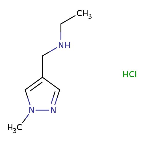 ethyl[(1-methyl-1H-pyrazol-4-yl)methyl]amine hydrochloride