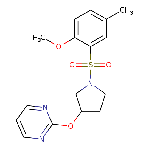 2-{[1-(2-methoxy-5-methylbenzenesulfonyl)pyrrolidin-3-yl]oxy}pyrimidine