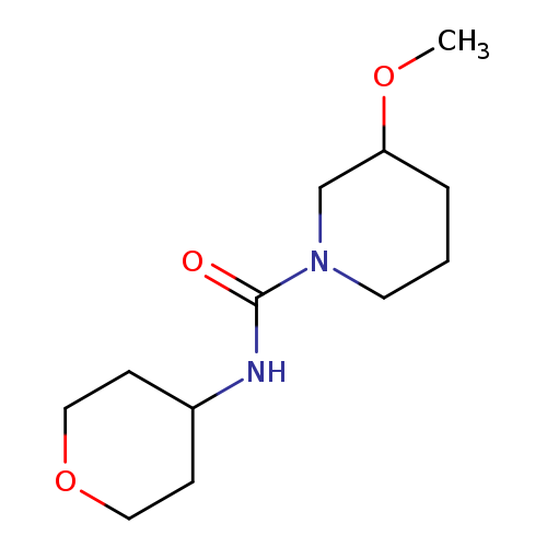 3-methoxy-N-(oxan-4-yl)piperidine-1-carboxamide