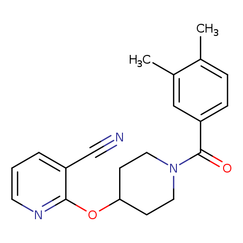 2-{[1-(3,4-dimethylbenzoyl)piperidin-4-yl]oxy}pyridine-3-carbonitrile
