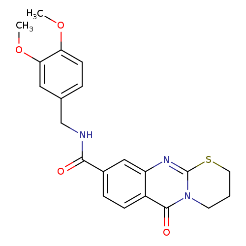 N-[(3,4-dimethoxyphenyl)methyl]-6-oxo-2H,3H,4H,6H-[1,3]thiazino[2,3-b]quinazoline-9-carboxamide
