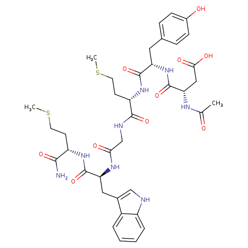 N-acetyl-L-α-aspartyl-L-tyrosyl-L-methionylglycyl-L-tryptophyl-L-methioninamide