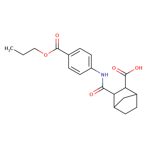 3-{[4-(propoxycarbonyl)anilino]carbonyl}bicyclo[2.2.1]heptane-2-carboxylic acid