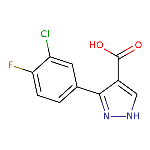 3-(3-chloro-4-fluorophenyl)-1H-pyrazole-4-carboxylic acid