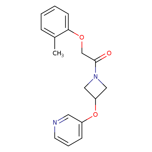 2-(2-methylphenoxy)-1-[3-(pyridin-3-yloxy)azetidin-1-yl]ethan-1-one