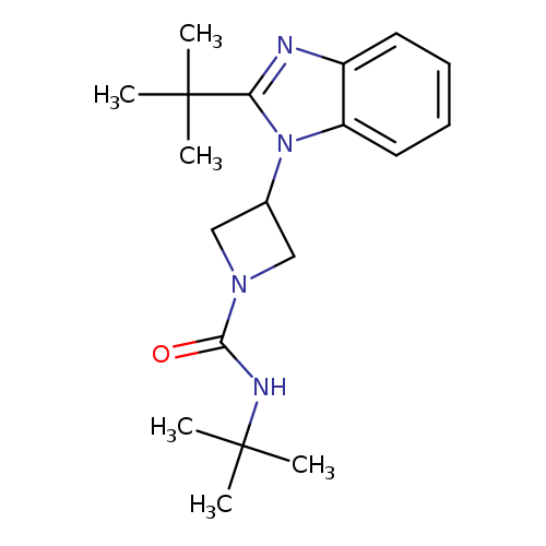 N-tert-butyl-3-(2-tert-butyl-1H-1,3-benzodiazol-1-yl)azetidine-1-carboxamide