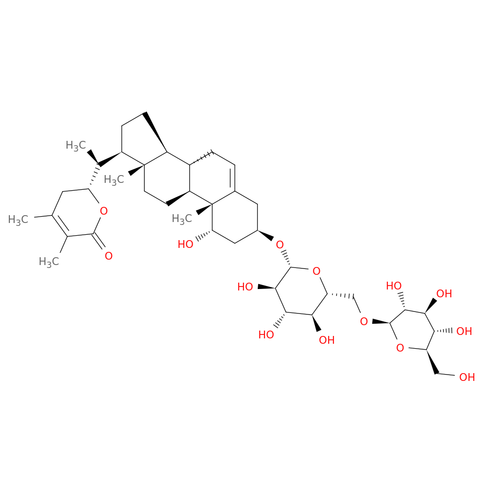 (R)-6-((S)-1-((1S,3R,8S,9S,10R,13S,14S,17R)-1-Hydroxy-10,13-dimethyl-3-(((2R,3R,4S,5S,6R)-3,4,5-trihydroxy-6-((((2R,3R,4S,5S,6R)-3,4,5-trihydroxy-6-(hydroxymethyl)tetrahydro-2H-pyran-2-yl)oxy)methyl)tetrahydro-2H-pyran-2-yl)oxy)-2,3,4,7,8,9,10,11,12,13,14,15,16,17-tetradecahydro-1H-cyclopenta[a]phenanthren-17-yl)ethyl)-3,4-dimethyl-5,6-dihydro-2H-pyran-2-one