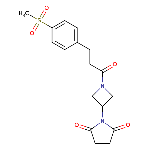 1-{1-[3-(4-methanesulfonylphenyl)propanoyl]azetidin-3-yl}pyrrolidine-2,5-dione