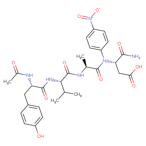 L-α-Asparagine, N-acetyl-L-tyrosyl-L-valyl-L-alanyl-N-(4-nitrophenyl)-