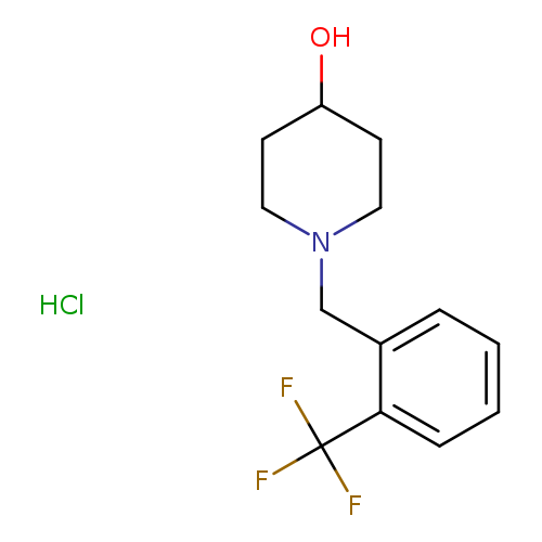 1-{[2-(trifluoromethyl)phenyl]methyl}piperidin-4-ol hydrochloride